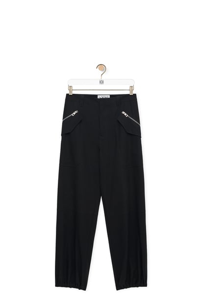 LOEWE Cargo trousers in cotton Black