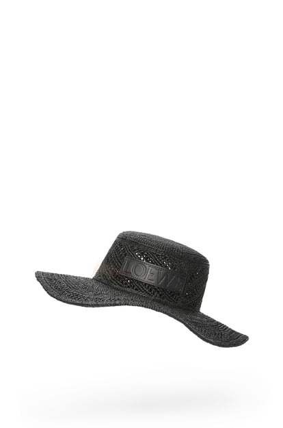 LOEWE Sombrero de pescador en rafia Negro plp_rd