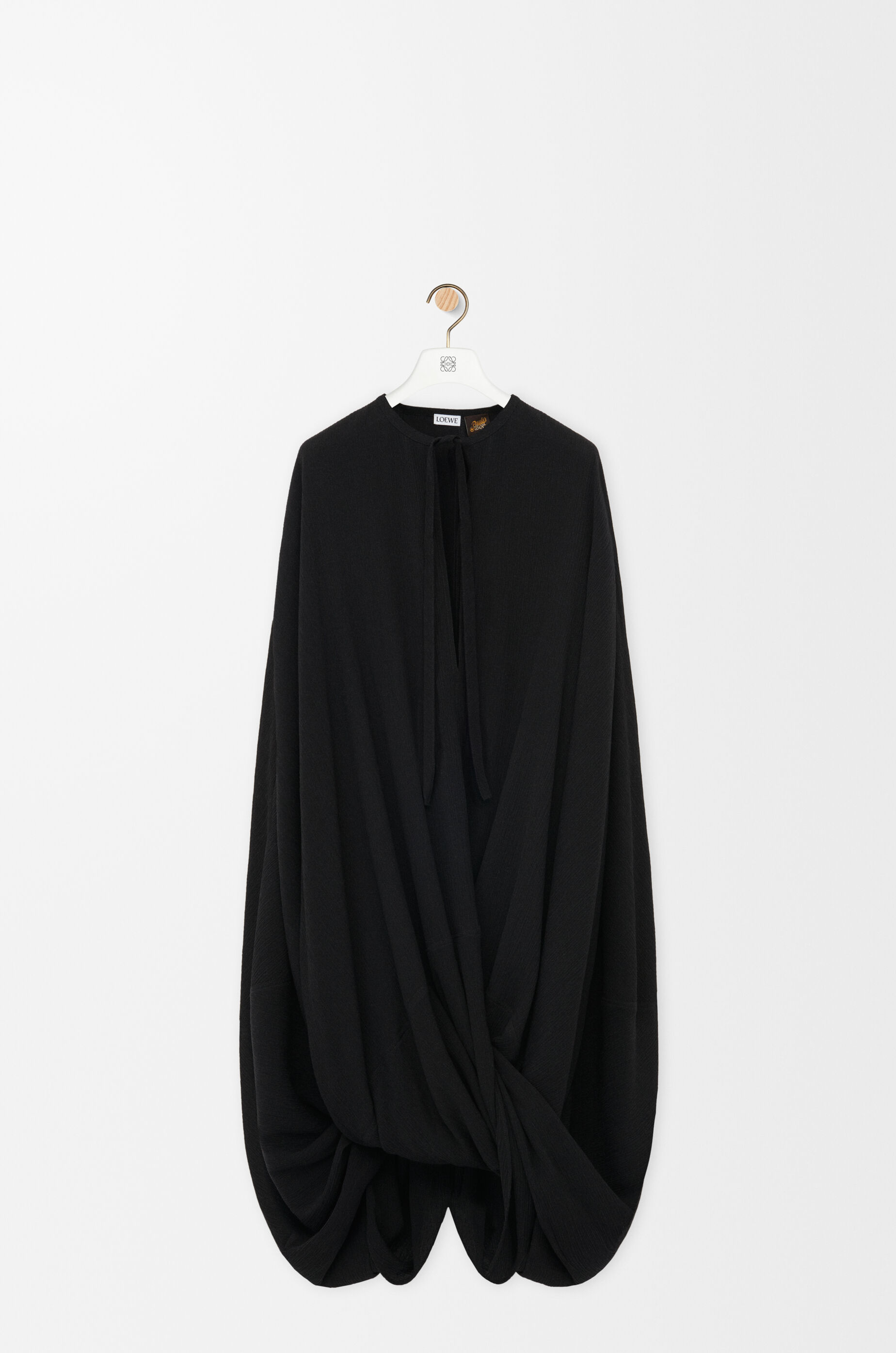 LOEWE ロエベ コットンシルク ハイネックカットソー ブラック L