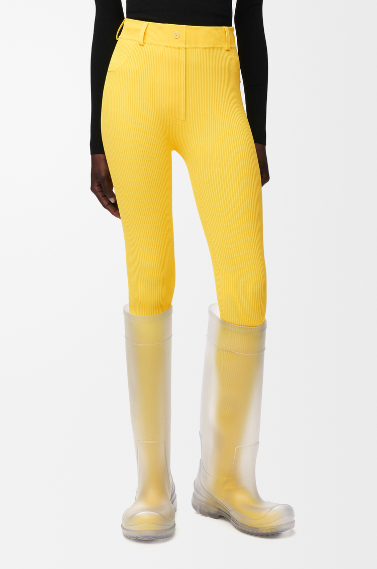 LOEWE Legging en mezcla de viscosa Amarillo