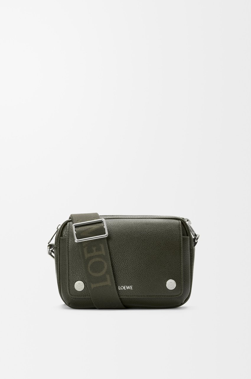 Small Pebble messenger bag in supple grained calfskin