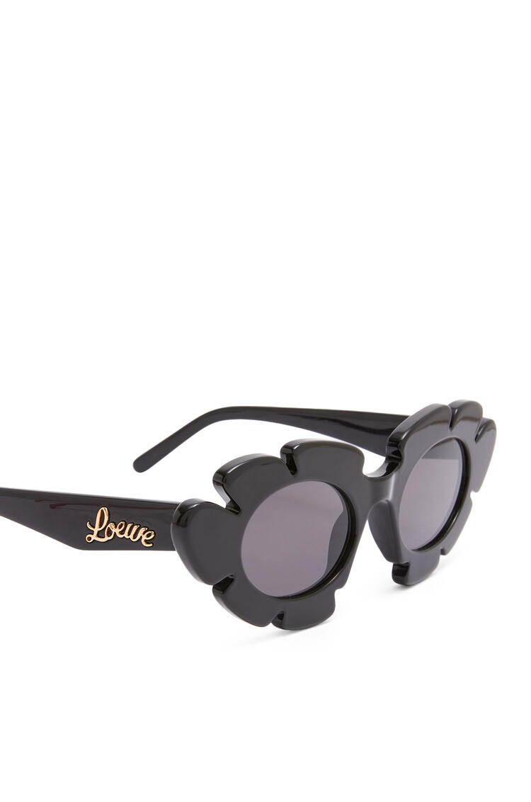 LOEWE Flower sunglasses in injected nylon Black pdp_rd