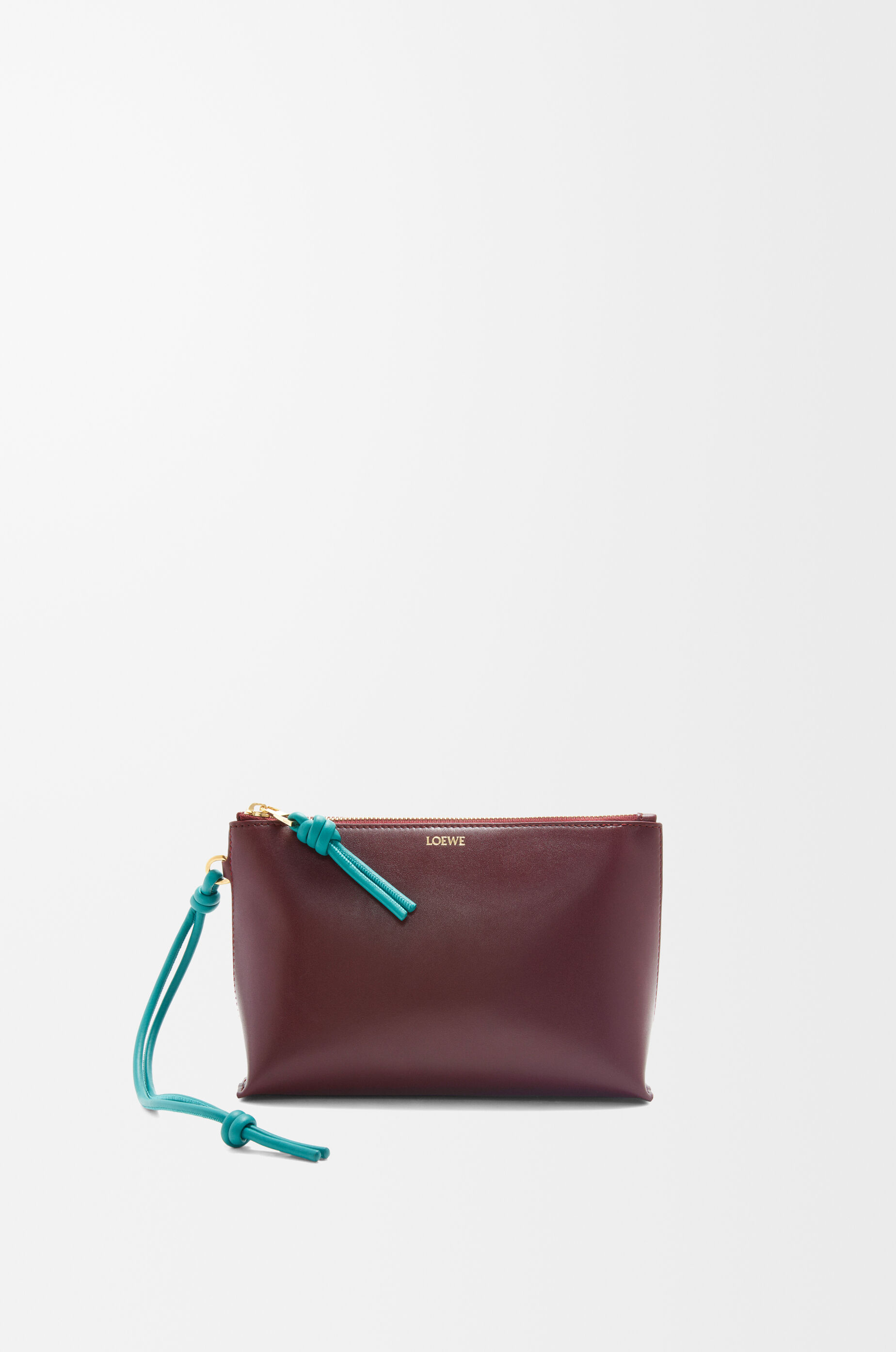 ノット Tポーチ（シャイニーナパカーフ） レッド - LOEWE
