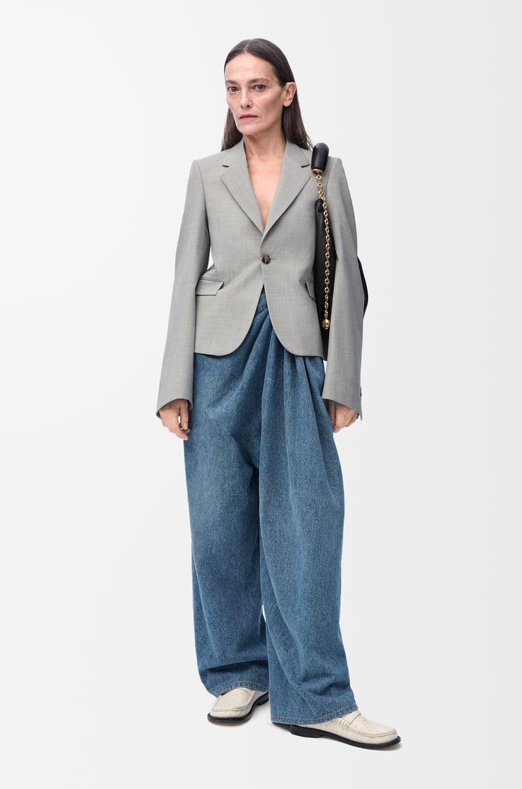 LOEWE ドレープ ジーンズ（デニム） インディゴブルー