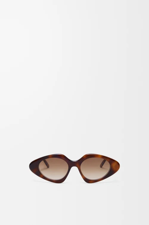 LOEWE Lunettes de soleil Triangle Slim Havana