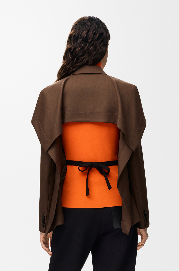LOEWE Chaqueta en lana Marrón