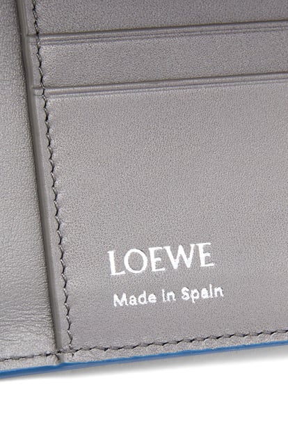 LOEWE Folded wallet in shiny nappa calfskin 海岸藍 plp_rd