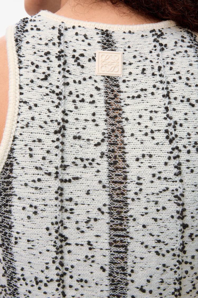 LOEWE Top en lana Blanco/Negro