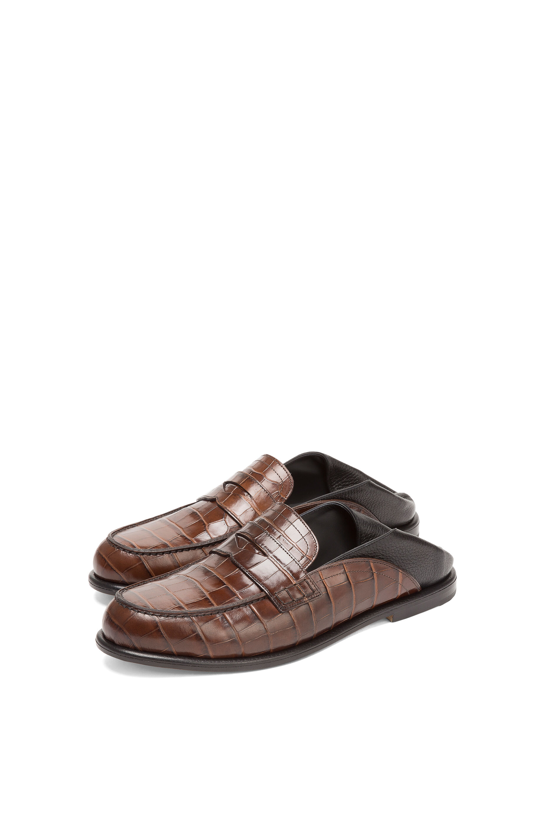Slip on loafer in calfskin Brown/Black - LOEWE