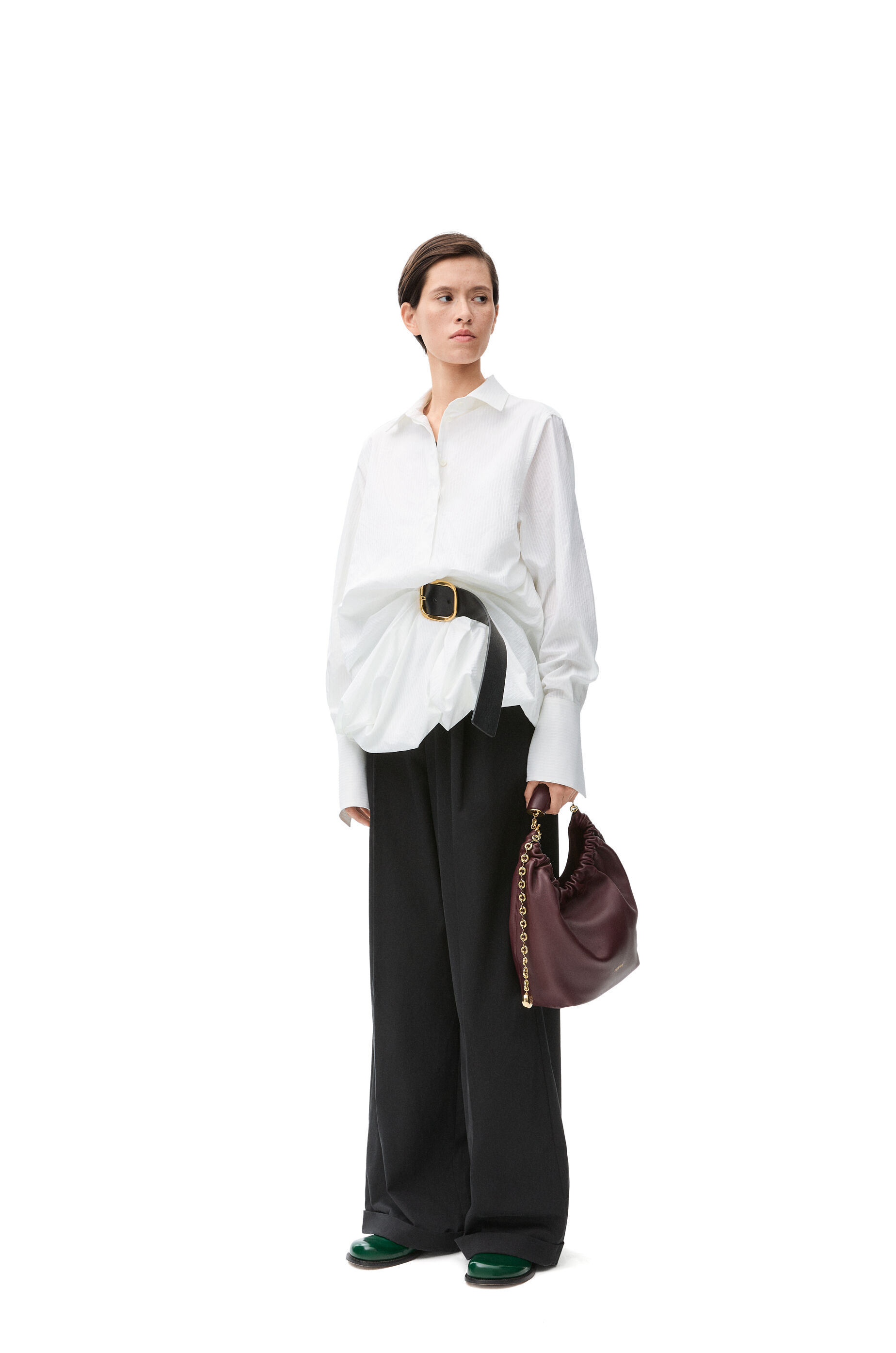 ベルテッド シャツ（コットン） オプティックホワイト - LOEWE