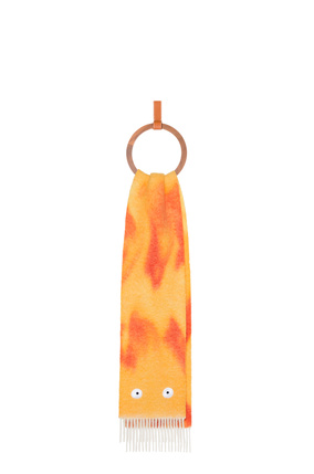 LOEWE 馬海毛與羊毛混紡卡西法圍巾 orange/red