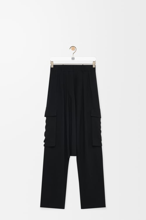 LOEWE Pantalón en viscosa elástica Negro