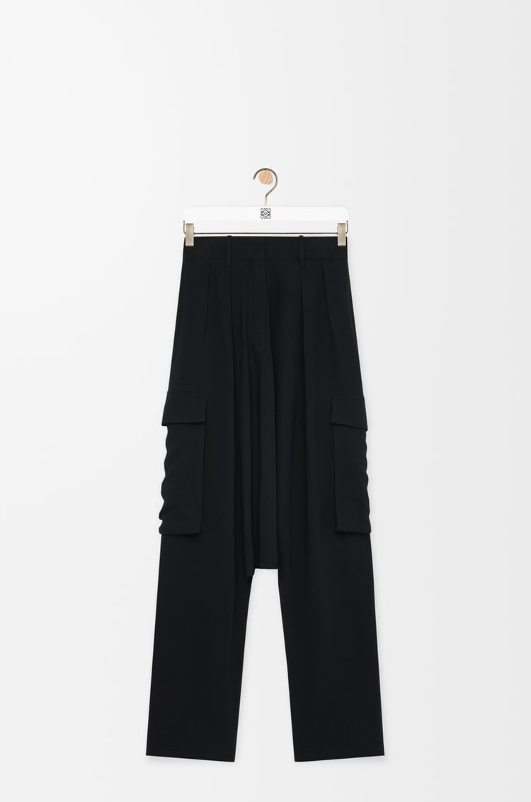 LOEWE Pantalón en viscosa elástica Negro