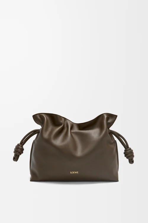 LOEWE フラメンコクラッチ ミディアム（ナパカーフ） チョコレート