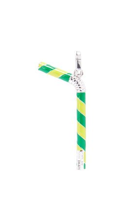 LOEWE Straw pendant in sterling silver and enamel Yellow/Green plp_rd