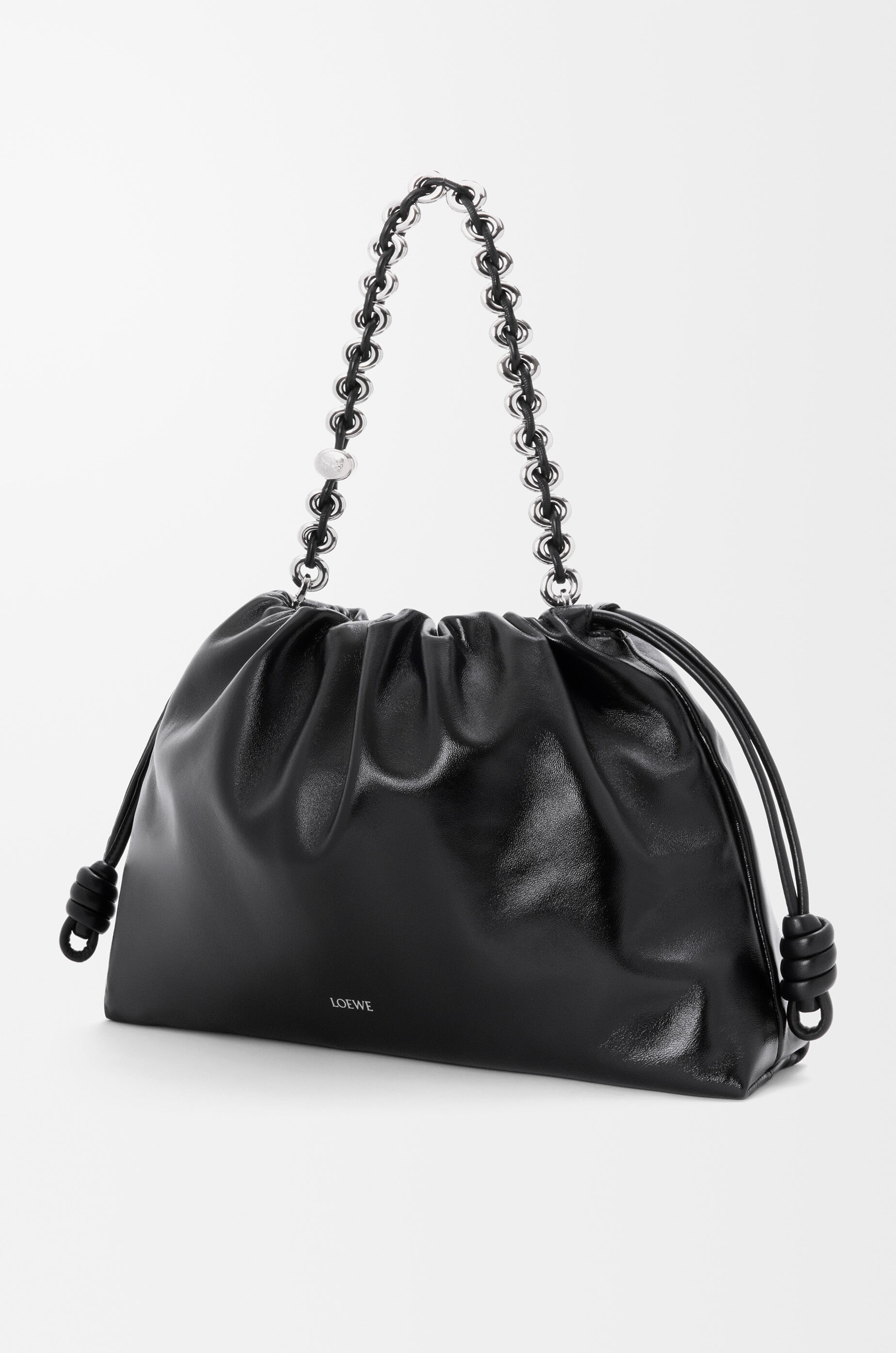 フラメンコパース ラージ（パテントナパラム） ブラック - LOEWE