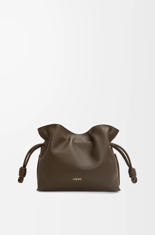 LOEWE フラメンコクラッチ ミニ（ナパカーフ） チョコレート