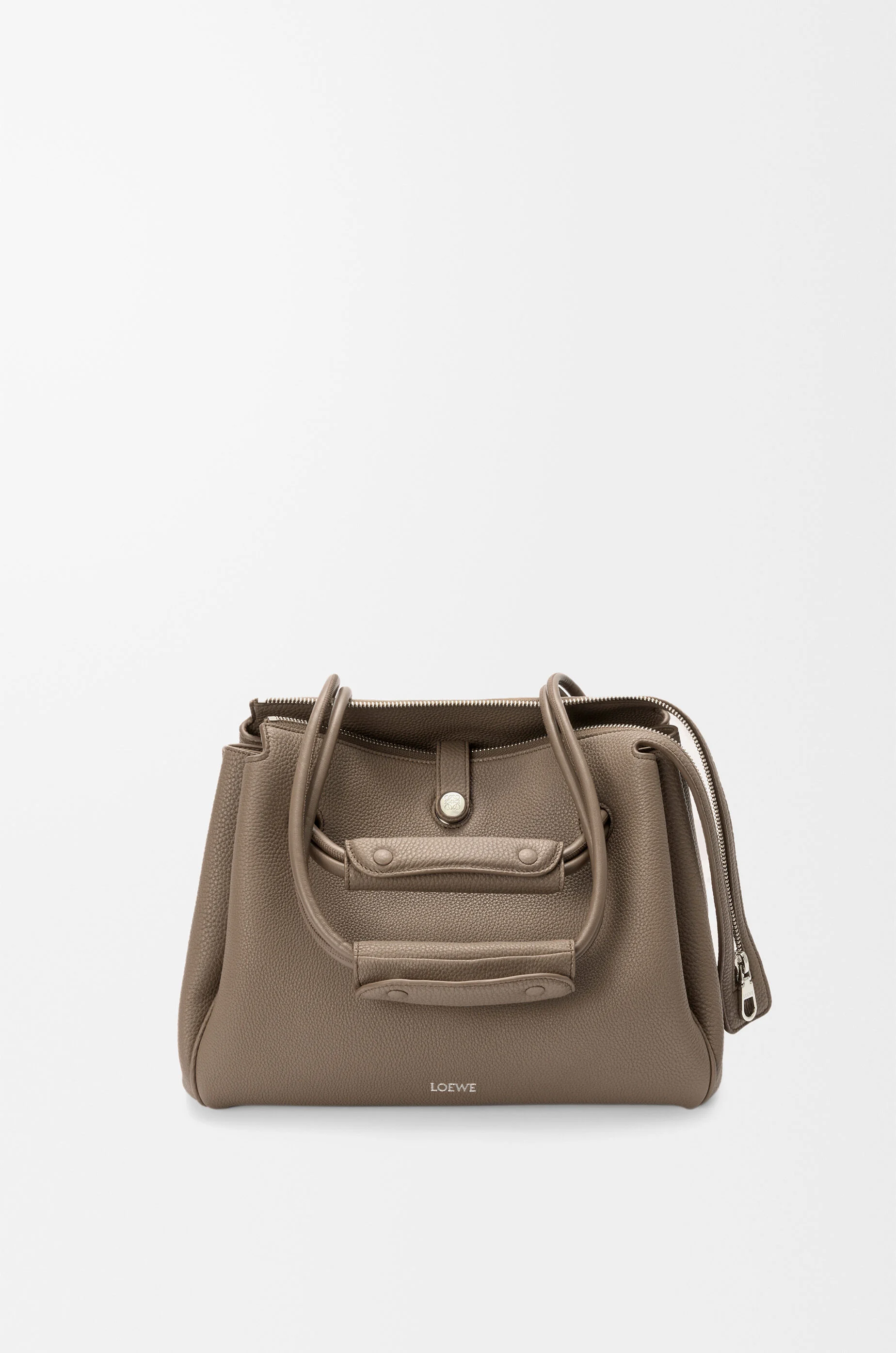 【LOEWE】ミディアム マドリッド バッグ Medium Madrid bag in supple grained calfskin Brown - LOEWE