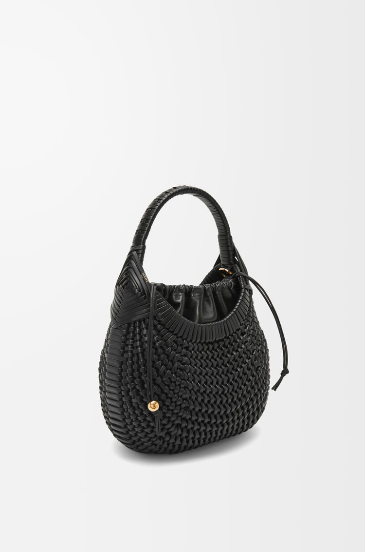 LOEWE Bolso Diamond Hobo en piel de ternera Negro