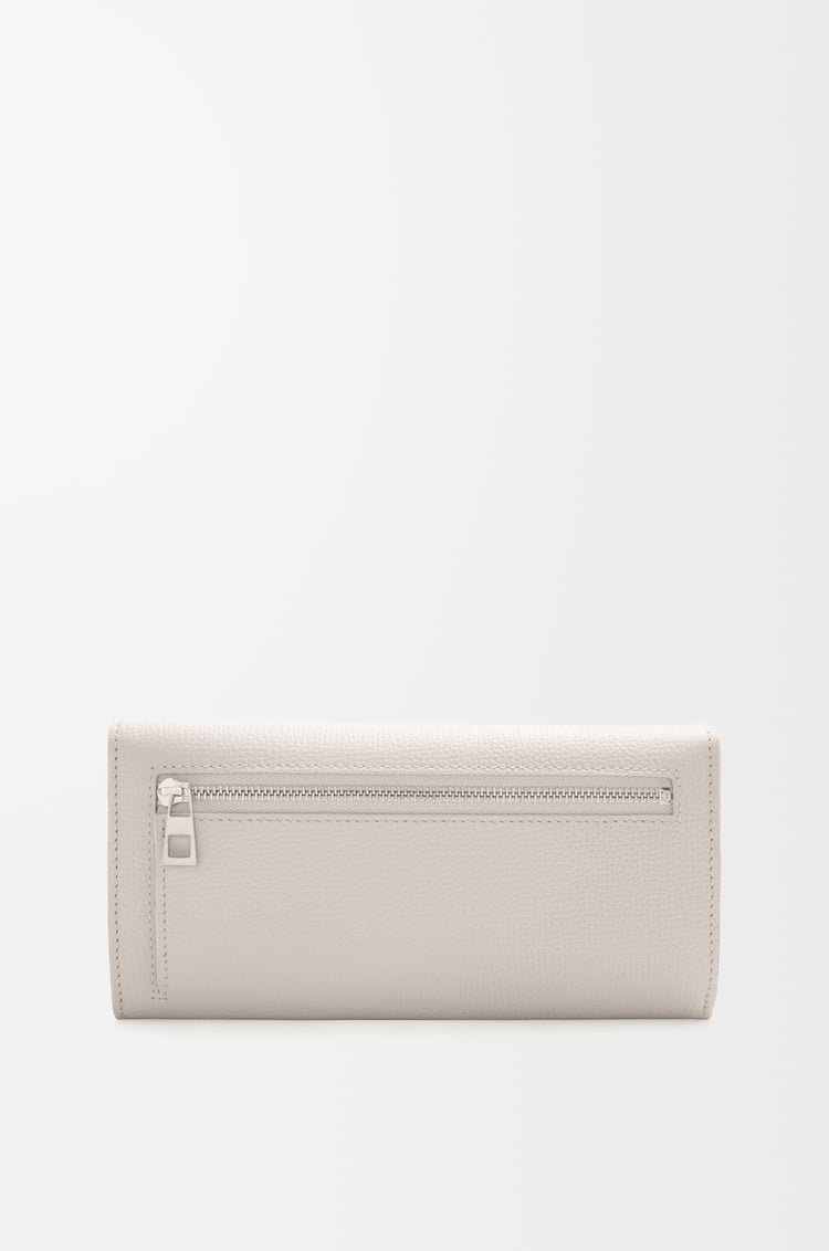 LOEWE Cartera continental Anagram en piel de ternera Gris Claro
