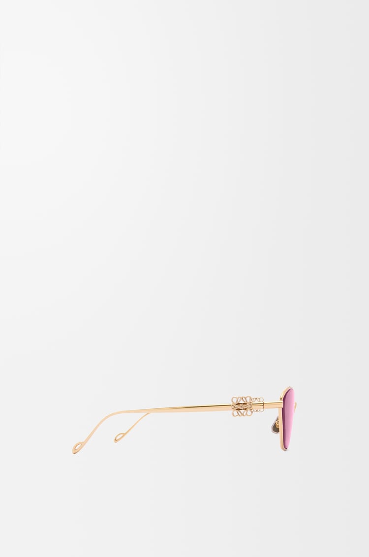 LOEWE Gafas de sol Anagram estilo hexagonal Burdeos