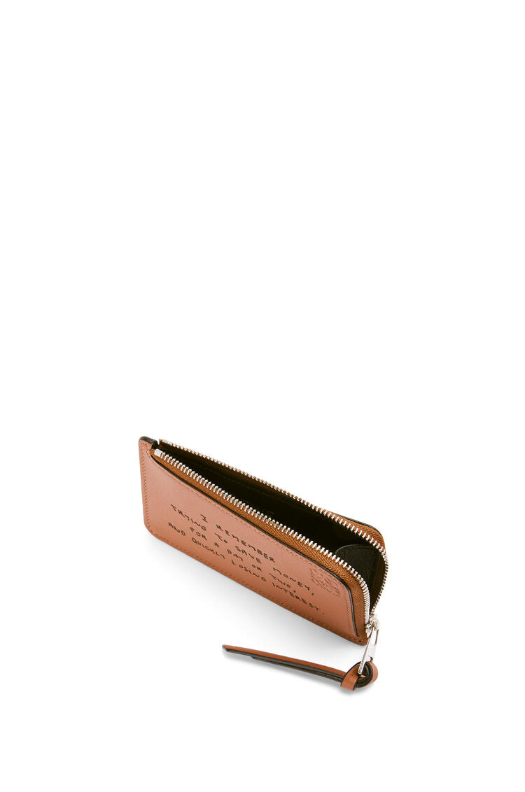 LOEWE Words coin cardholder in classic calfskin Tan pdp_rd