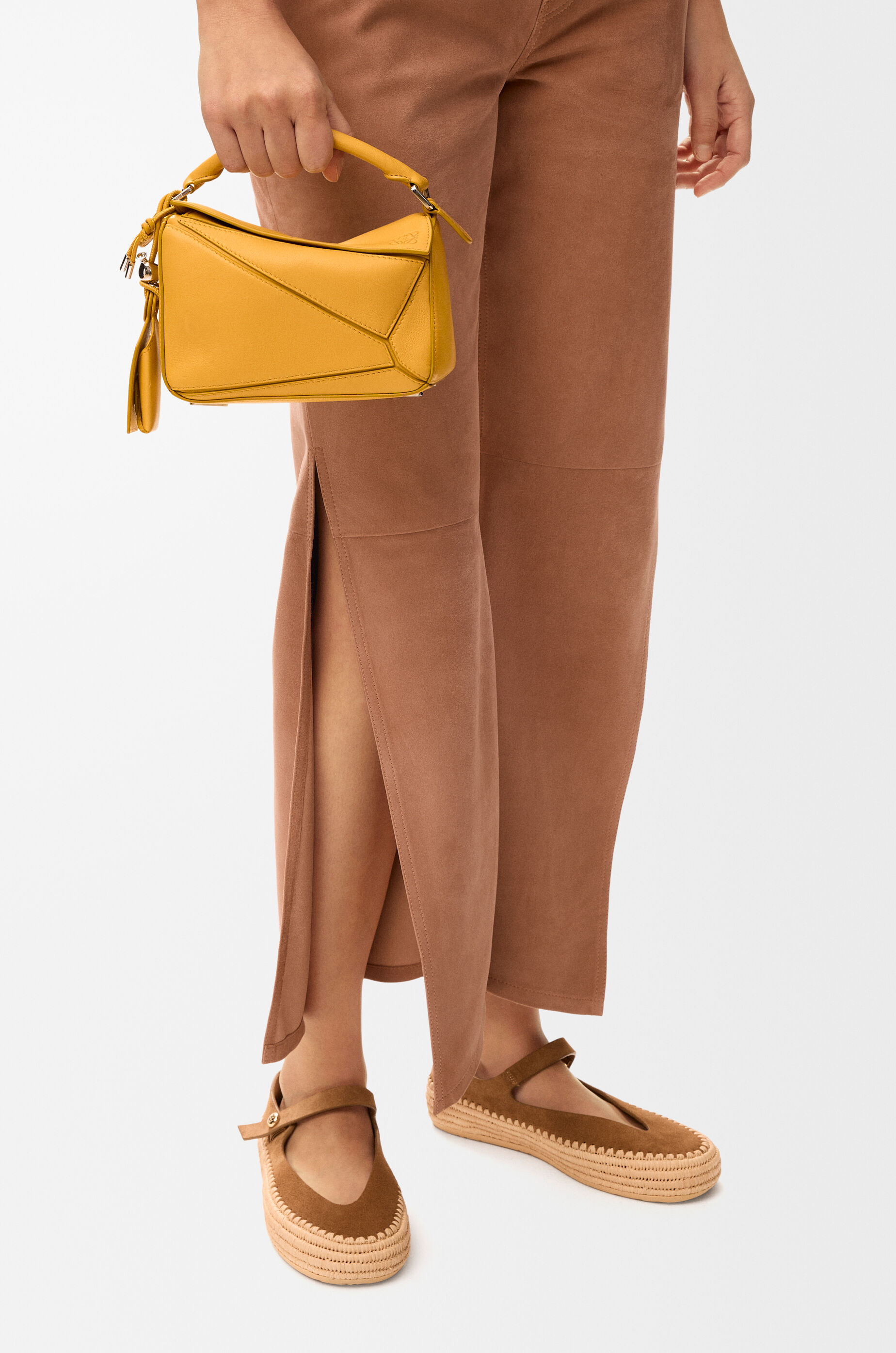 ロエベ　パズルバッグ　スモール　イエロー LOEWE ロエベ パズルバムバッグ スモール ボディバッグ レザー