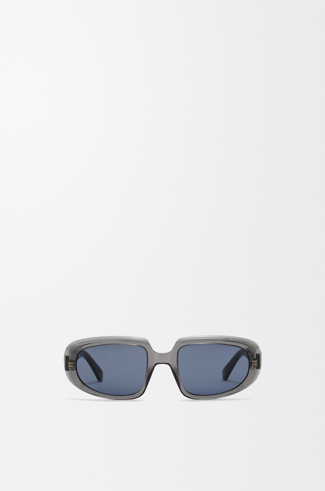 LOEWE 迷你 Anagram Steps 长方形太阳镜 Transparent Asphalt
