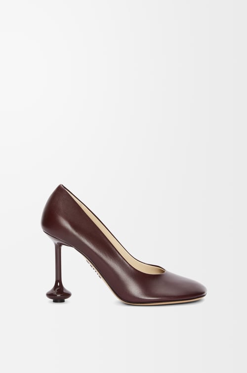 LOEWE Toy pump in goatskin Burgundy plp_rd