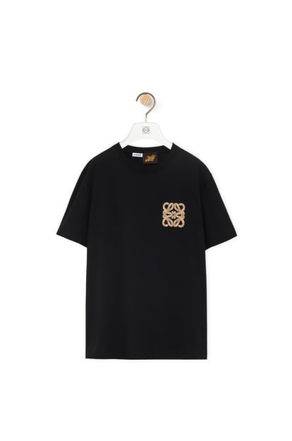 LOEWE Camiseta de corte holgado en algodón Negro plp_rd