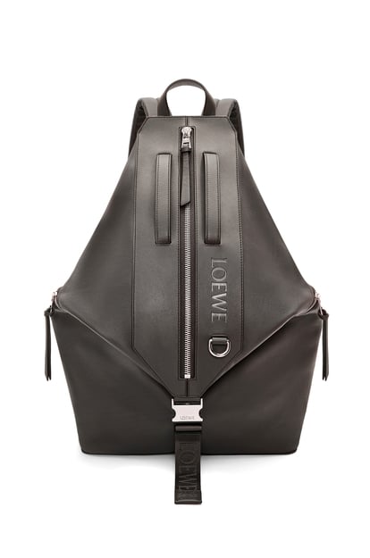 LOEWE Convertible backpack in classic calfskin Dark Grey plp_rd