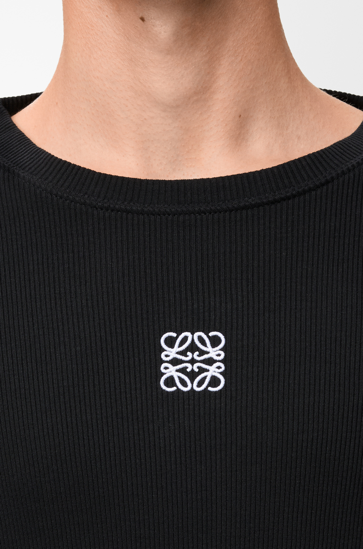 LOEWE Oversized fit long sleeve T-shirt in cotton Black