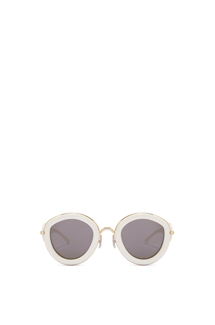 LOEWE Metal Daisy sunglasses in acetate in metal Ivory
