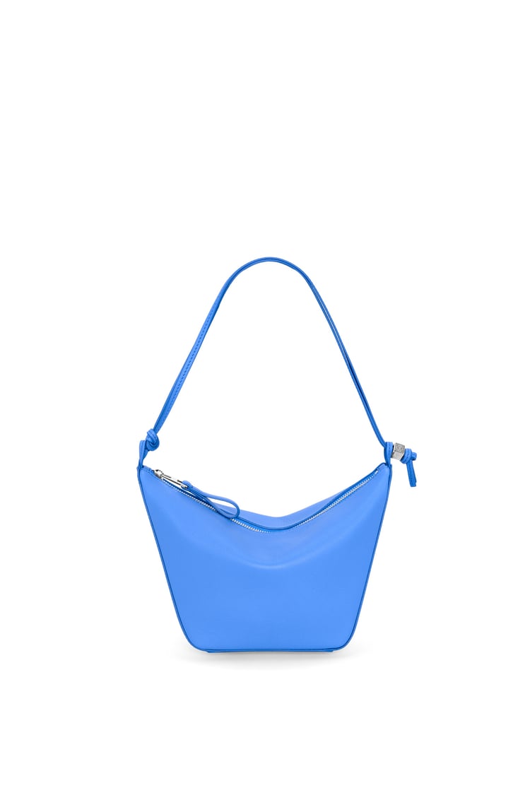 LOEWE Mini Hammock Hobo bag in classic calfskin Seaside Blue