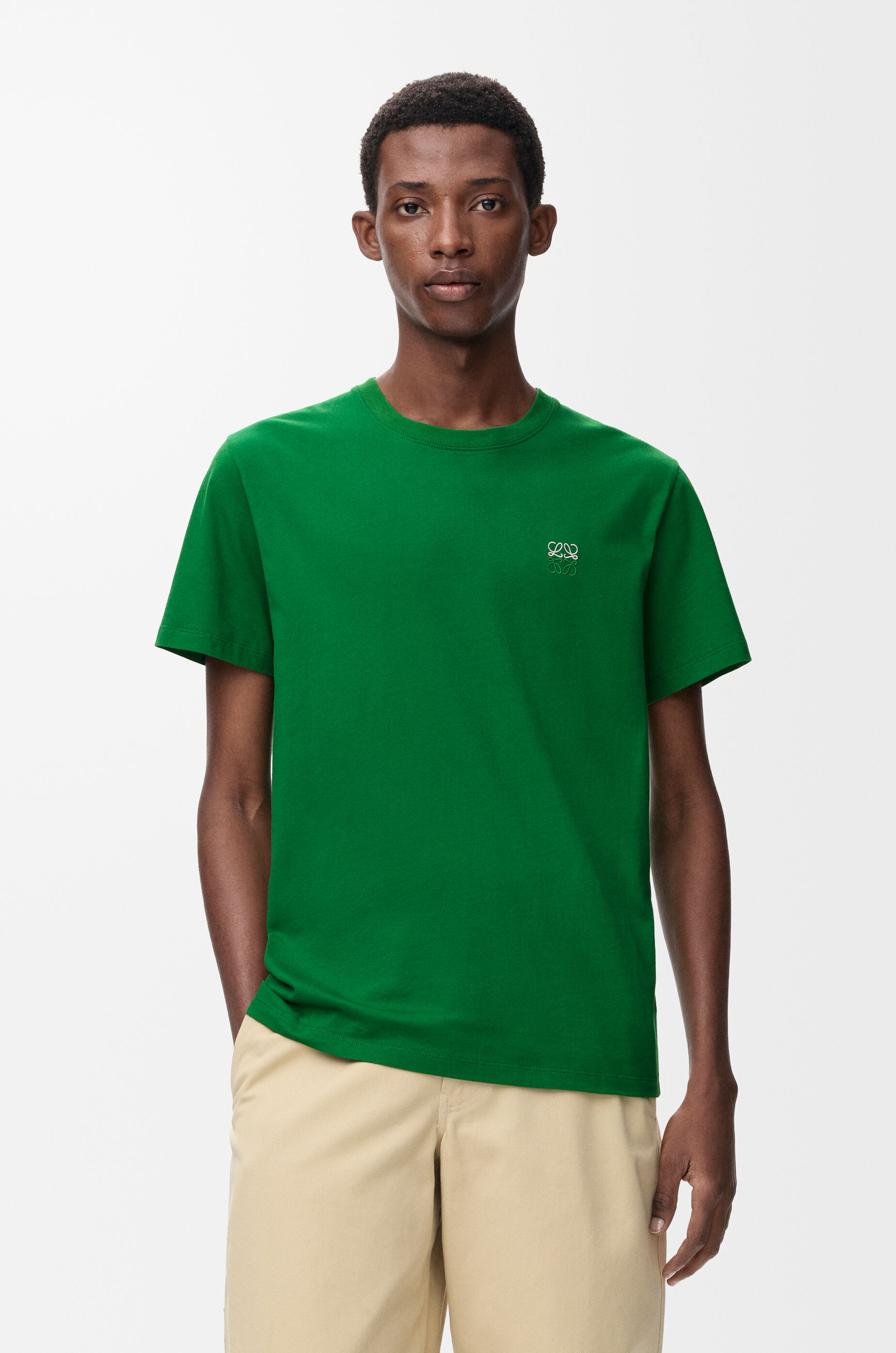 レギュラーフィット Tシャツ（コットン） グリーン - ロエベ 日本 公式