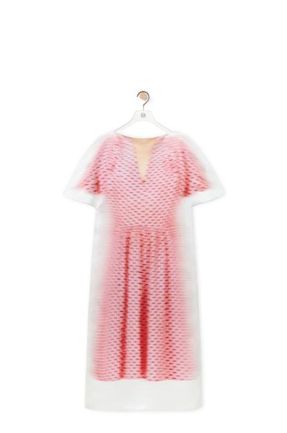 LOEWE ドレス（シルク） ピンク/ホワイト