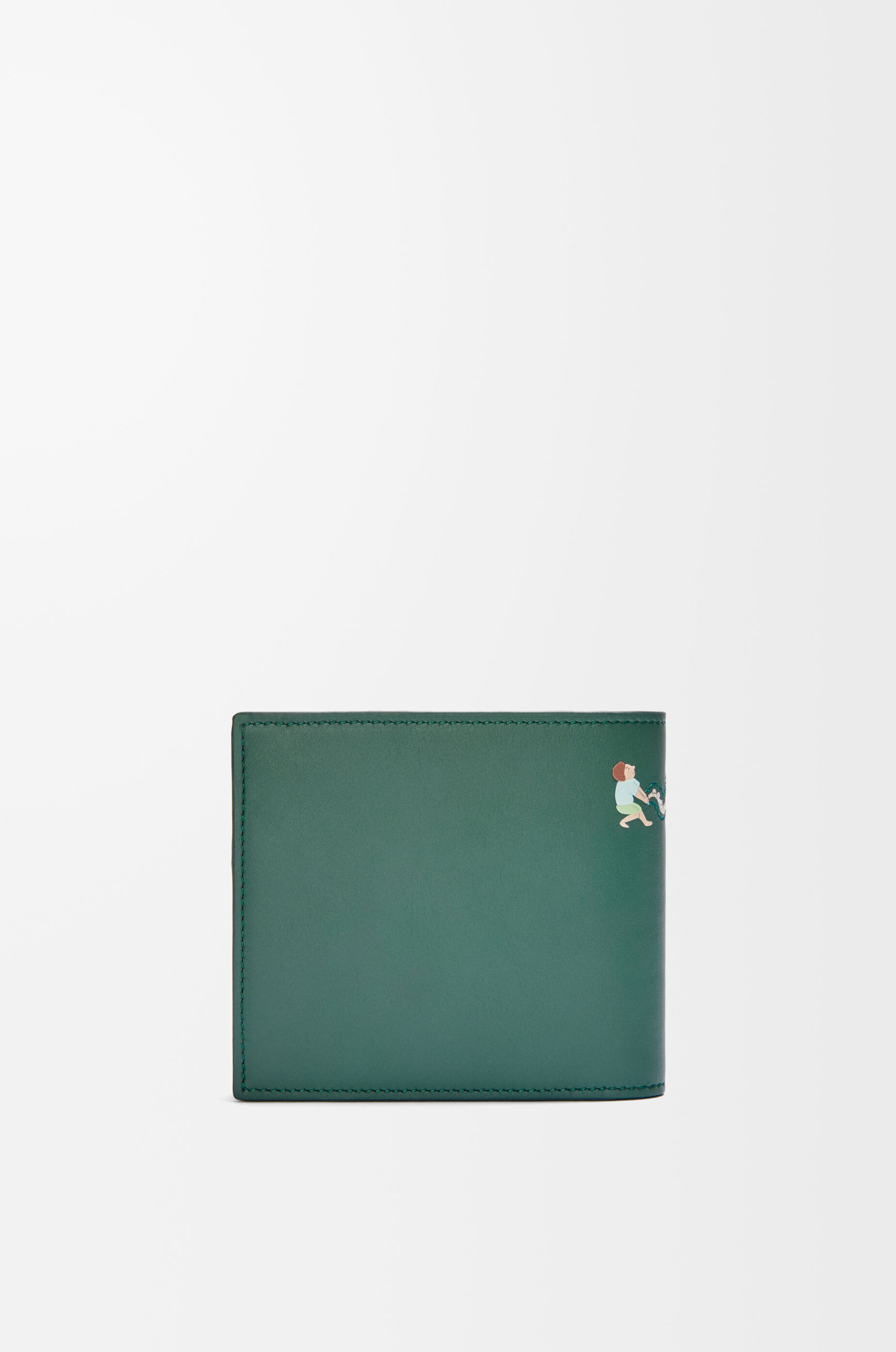 Octopus bifold coin wallet in nappa calfskin Green - LOEWE Octopus bifold coin wallet in nappa calfskin Green - LOEWE