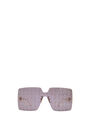 LOEWE Rimless mask sunglasses in metal Bronze pdp_rd