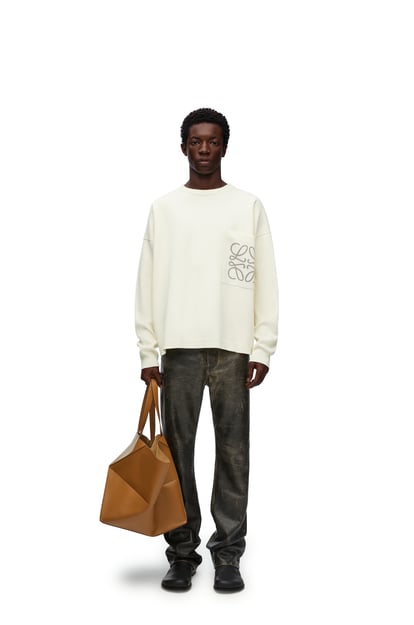 LOEWE Sweater in cotton blend Soft White plp_rd