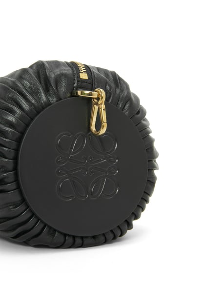 LOEWE Bracelet Pouch in pleated nappa Black plp_rd