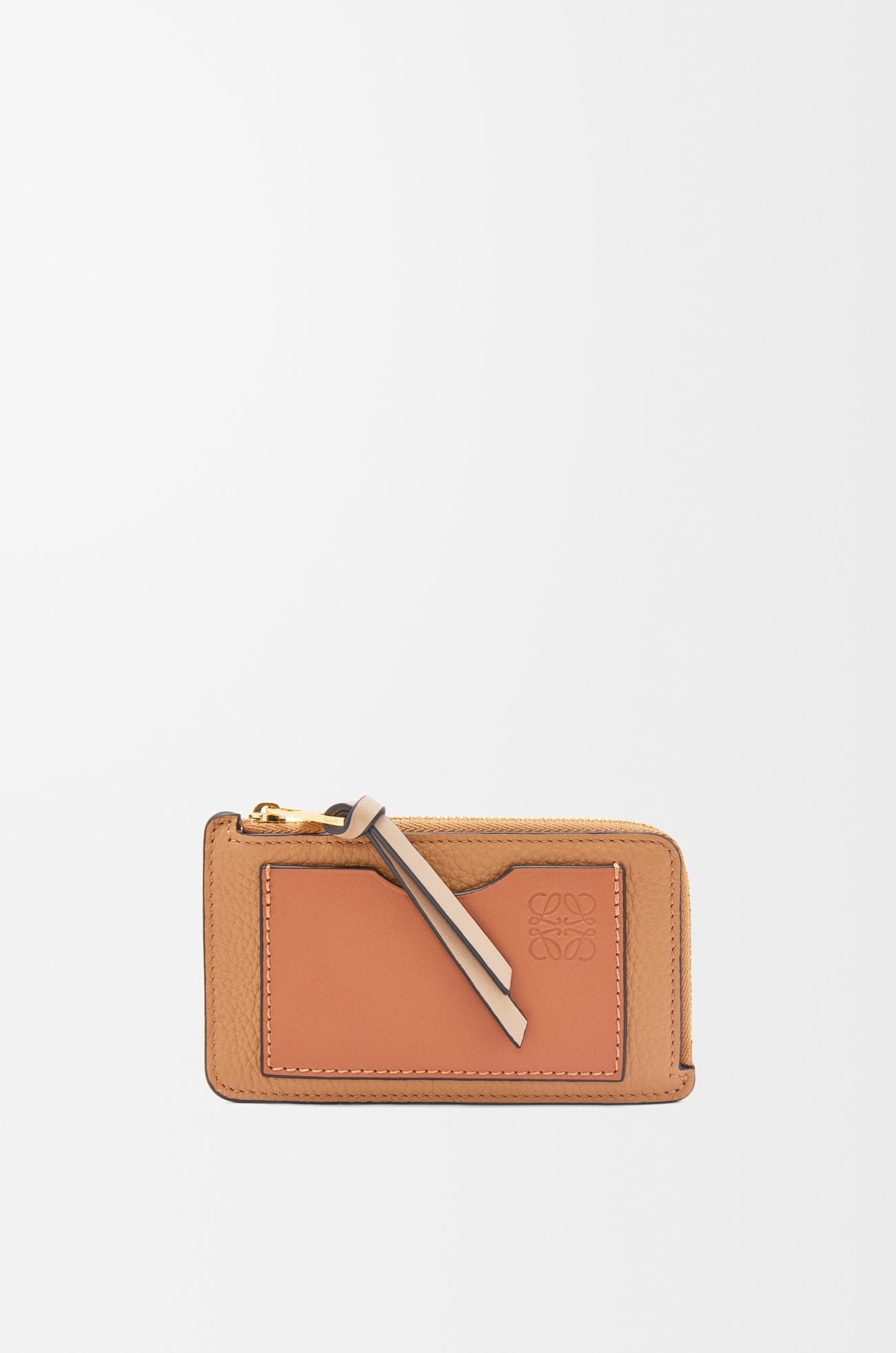 LOEWE Coin cardholder in soft grained calfskin Toffee/Tan plp_rd