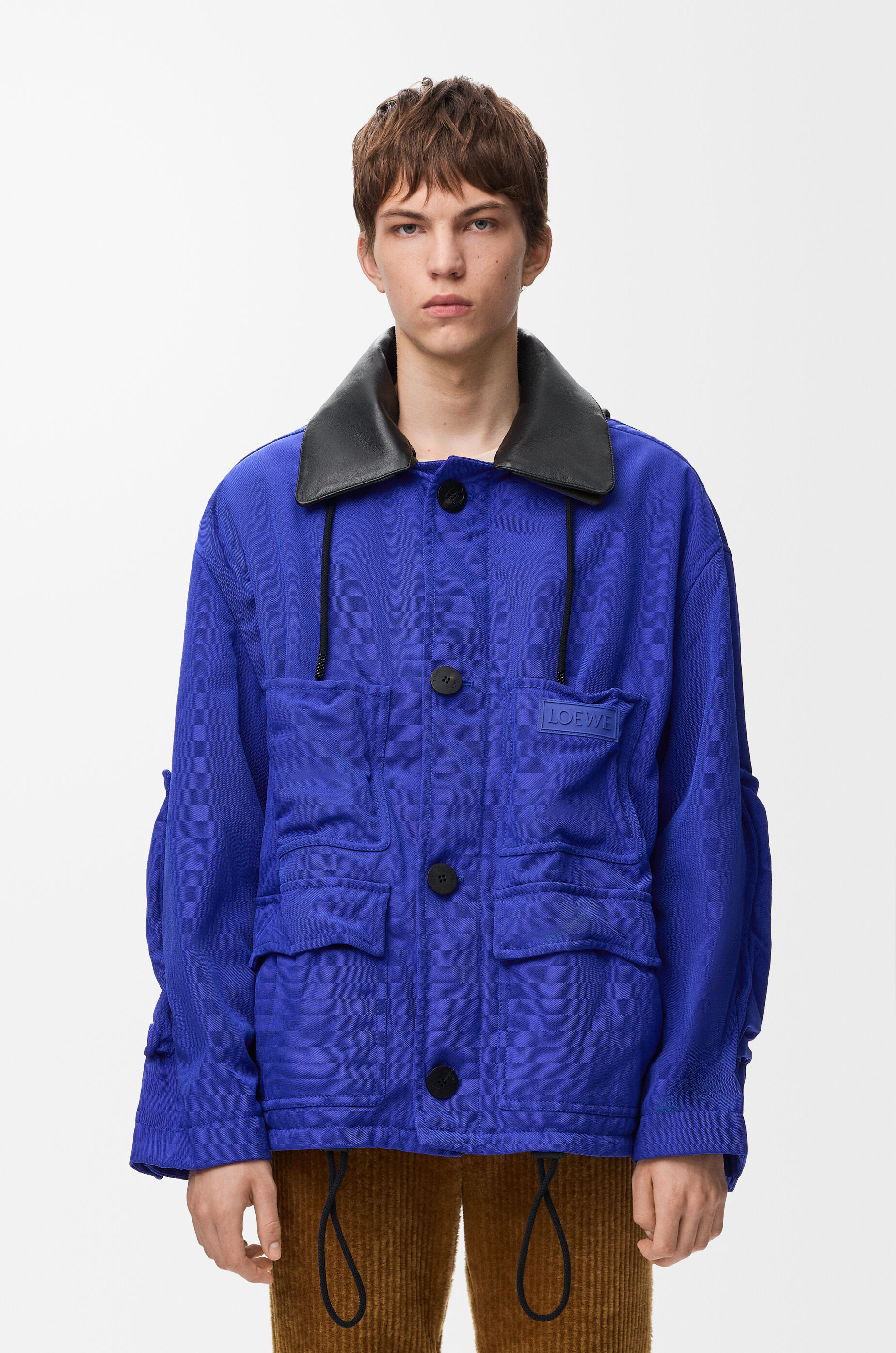 Jacket in technical shell Blue - LOEWE International official website