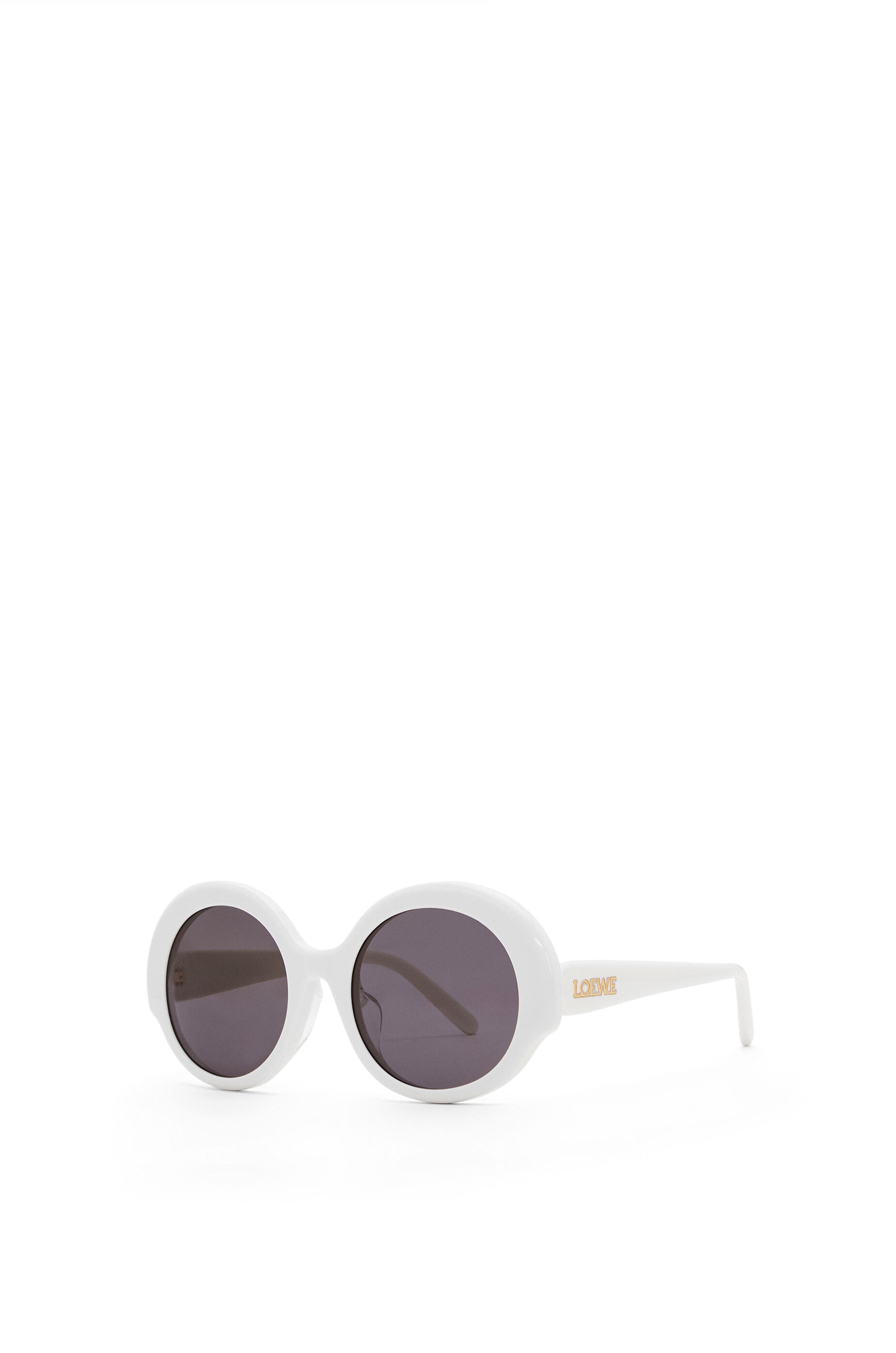Round Slim sunglasses White Ivory LOEWE
