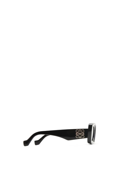 LOEWE Rectangular sunglasses in acetate 黑色 plp_rd