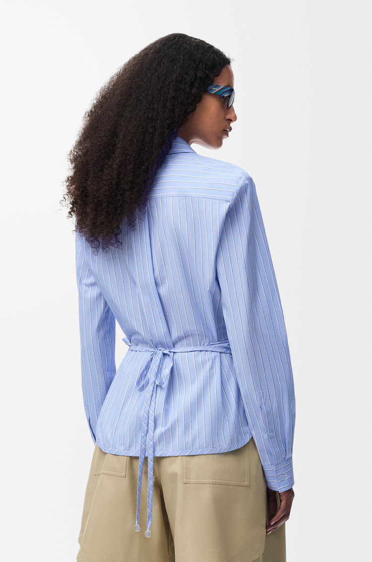 LOEWE 棉质衬衫 蓝色/多色