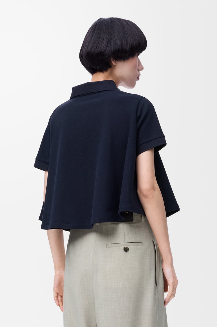 LOEWE 棉质梯形 Polo 衫 深海军蓝