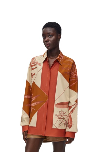 LOEWE Camisa en algodón y seda Rosado/Multicolor plp_rd