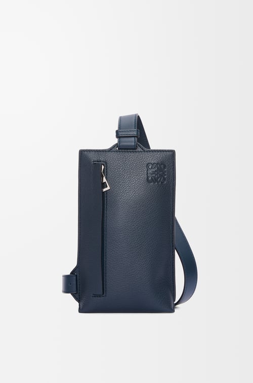 LOEWE Vertical T Pocket in soft grained calfskin Deep Navy plp_rd