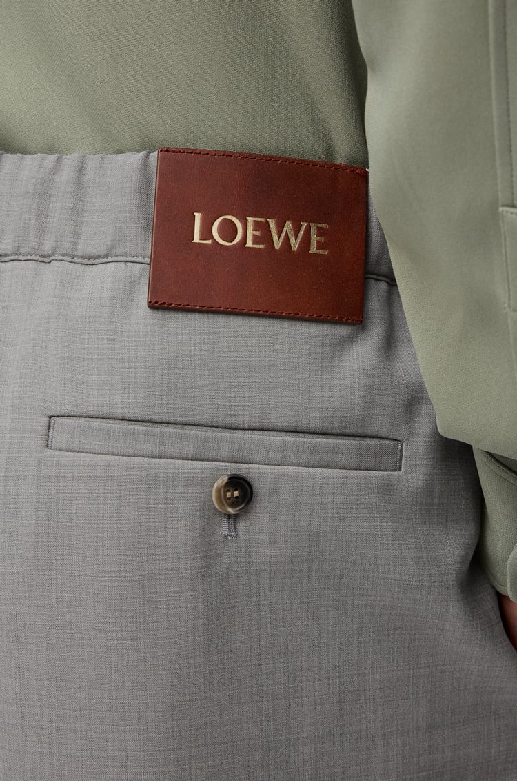 LOEWE Pantalón con cordón en lana Gris