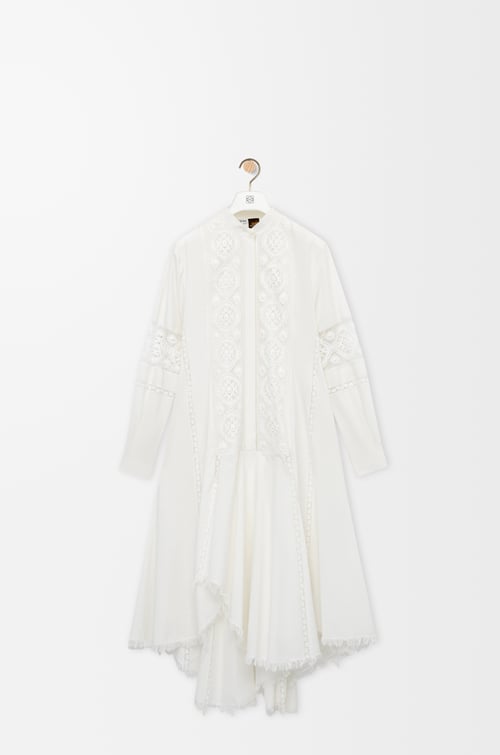 LOEWE Shirt dress in cotton White